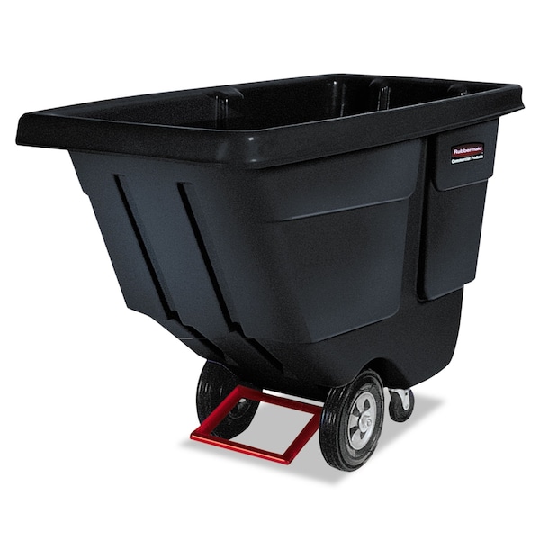 BRUTE Rotomolded Tilt Truck, 1 cu yd, 850 lb Capacity, Black